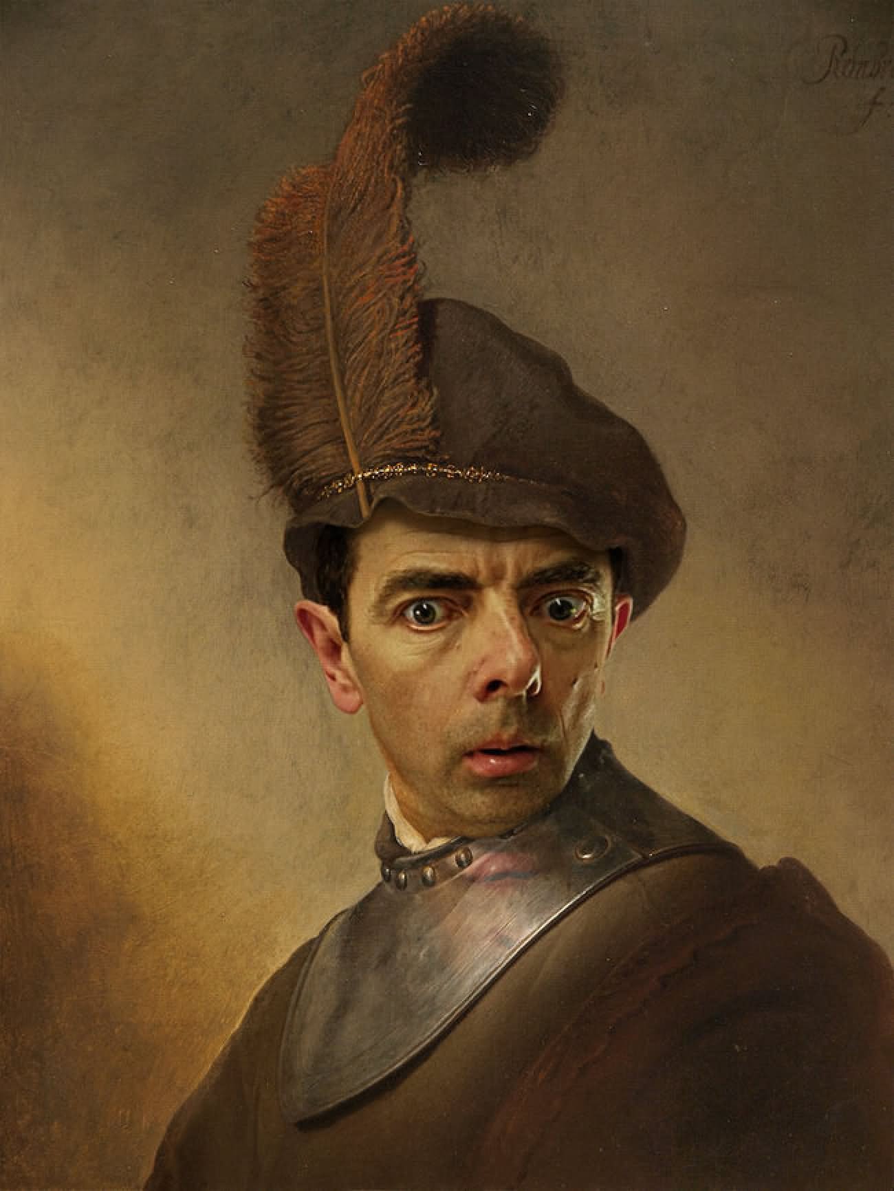 Mr-Bean-With-Weird-Hat-Funny-Picture