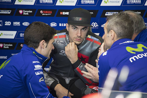 maverick-vinales-of-spain-and-movistar-yamaha-motogp-looks-on-in-box-picture-id623718532